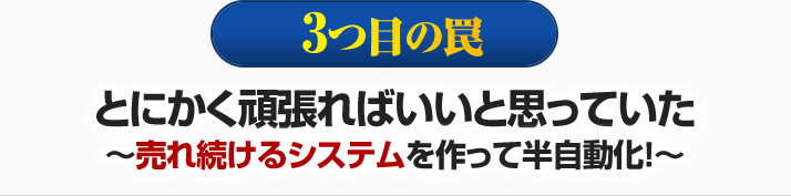 とにかく頑張ればいいと思っていた～売れ続けるシステムを作って半自動化！～ 